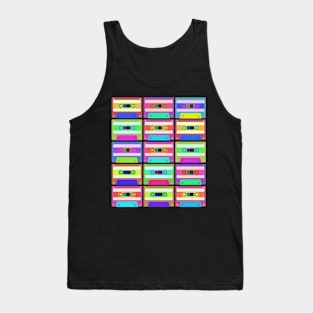 Retro Pop Art Cassette Tapes Tank Top